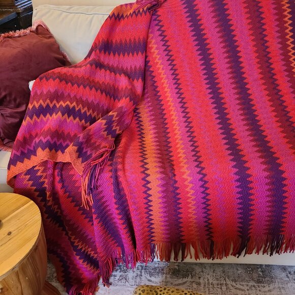Fine knit throw blanket - Picture 5 of 5